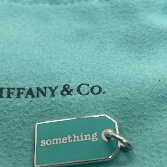 RARE Tiffany Something Blue for the Bride Wedding Charm or Pendant Blue Enamel - Picture 2 of 10